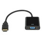 92-120- HDMI-omvandlare hane-till-VGA hona+honkontakt+3,5 mm honkontakt+mikrofonkontakt+kabel
