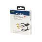 91-240- Splitter jack: kontakt 3,5 mm hane till 2 RCA hona med 15 cm metallkabel.