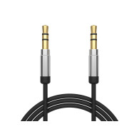 91-272- Anslutningskabel 3,5 mm hane till 3,5 mm hane 2,5 mm metall aux