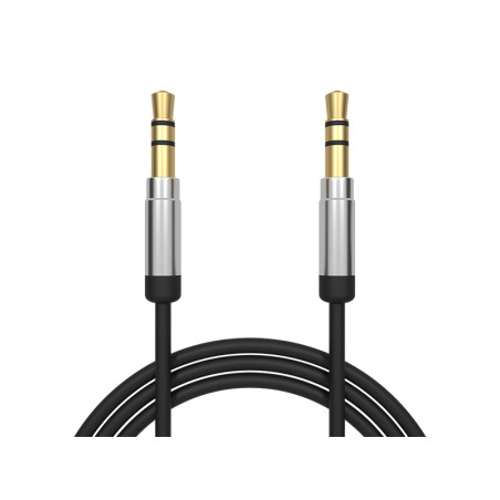 91-272- Anslutningskabel 3,5 mm hane till 3,5 mm hane 2,5 mm metall aux