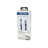 91-282- Przedłuzacz jack 3,5mm 1m prosty metal blist blister