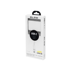 76-102- Adapter USB-kontakt till USB-C 3.1 - VGA-uttag + mikro USB-strömuttag 10 cm