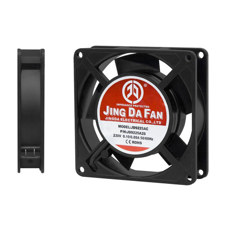 85-942- Fläkt 92x25mm 230v med skjutterminaler