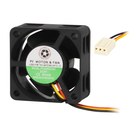 85-415- Fläkt 40x20mm 24v kulbaserad 3-ledad