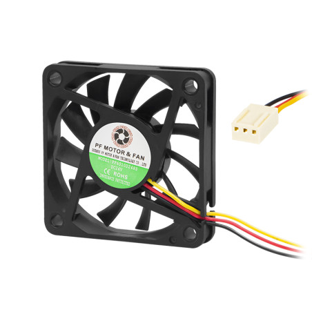 85-621- Fläkt 60x10mm 24v glidkontakt 3-ledad