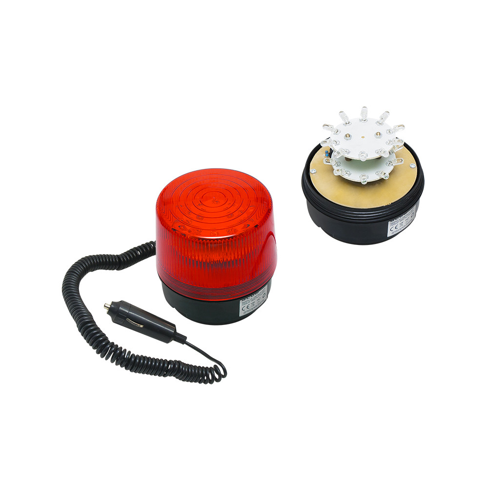 26-427- Optisk LED-signal 12V magnet röd 26-427- Optisk LED-signal 12V magnet röd