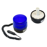 26-428- Optisk LED-varningslampa 12V magnetblå