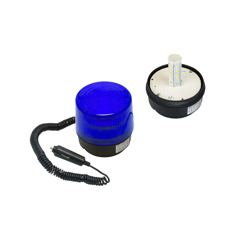 26-428- Optisk LED-varningslampa 12V magnetblå 26-428- Optisk LED-varningslampa 12V magnetblå
