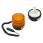 26-429- Optisk LED-lampa 12V magnet orange