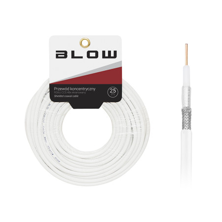 73-611- Koaxialkabel RG6U CCS 48x Skärm 25m