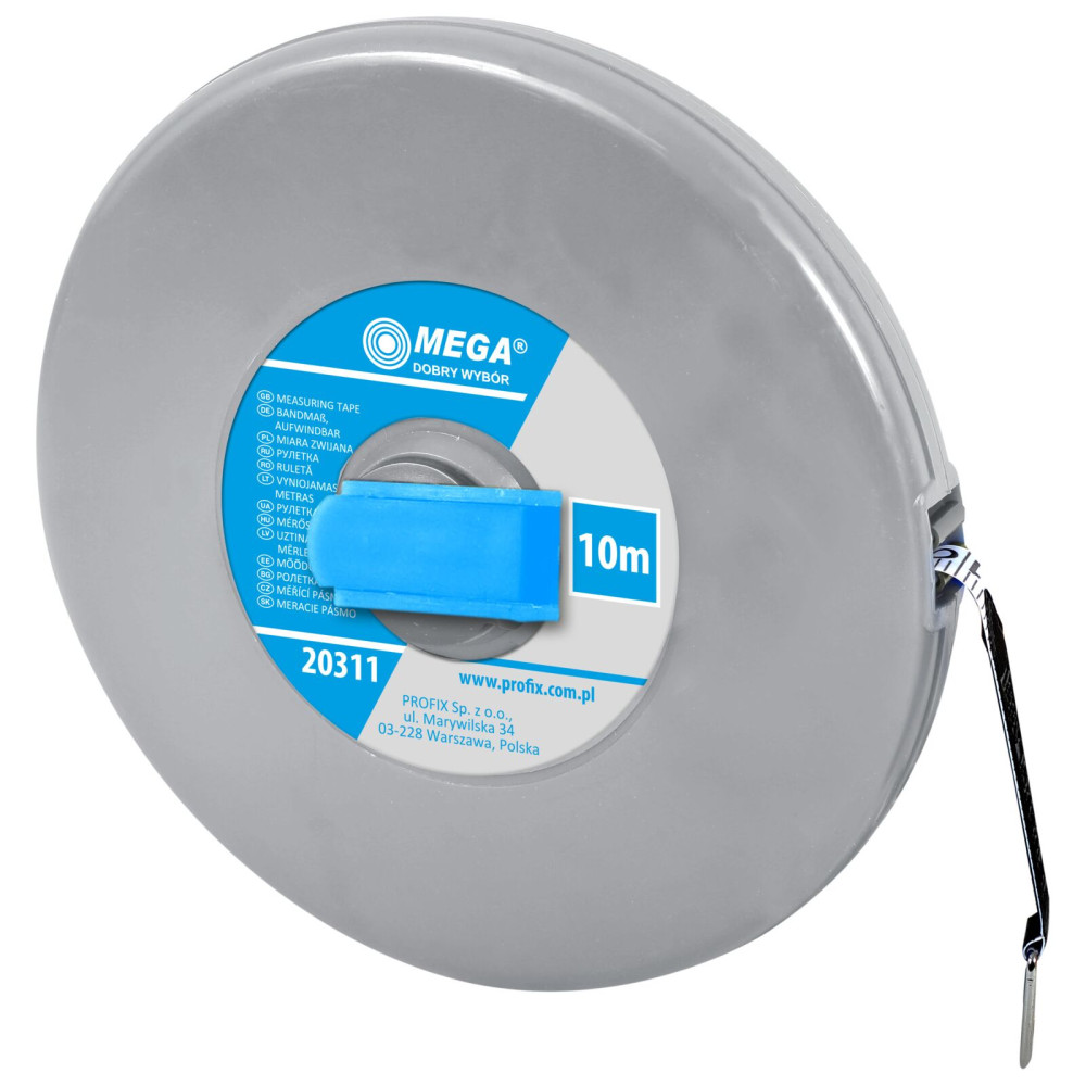 20311 Glasfibermåttband 10m, Mega 20311 Glasfibermåttband 10m, Mega