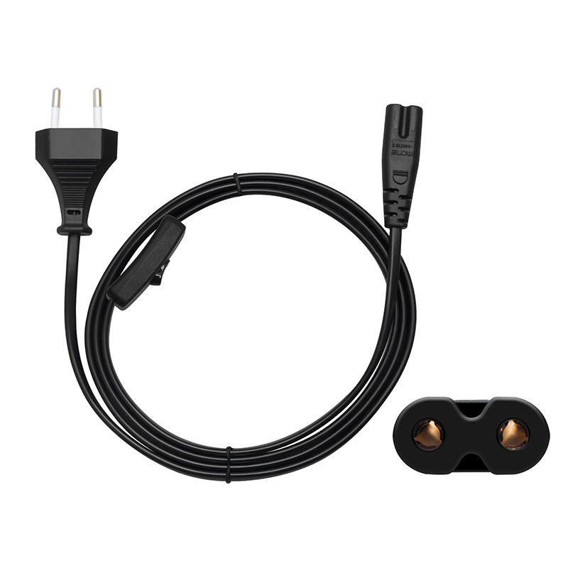 4439- Anslutning sn-14 nätverk 1,5m + strömbrytare 2x0,75mm