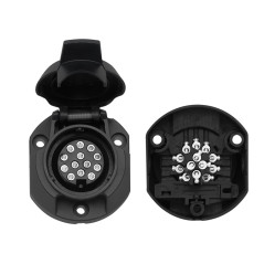 4838 - Plastiskt 13-poligt släpvagnskontaktuttag