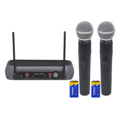 33-002- Mikrofon prm902 blow - trådlös - 2 mikrofoner