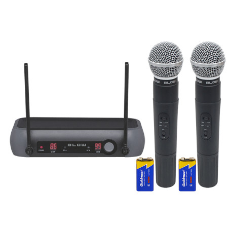 33-002- Mikrofon prm902 blow - trådlös - 2 mikrofoner