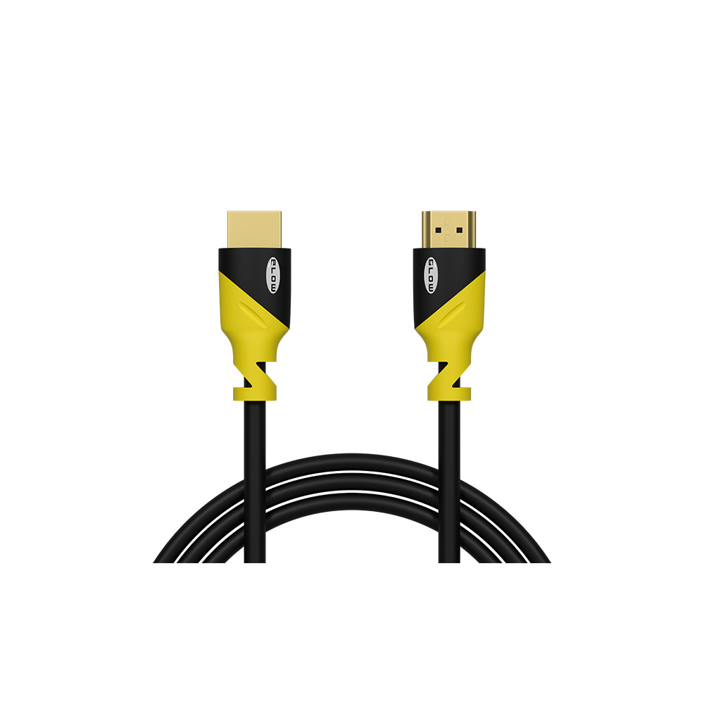 92-655- Przyłącze hdmi-hdmi yellow proste 3m 4k