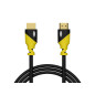 92-655- HDMI-HDMI anslutning gul rak 3m 4k