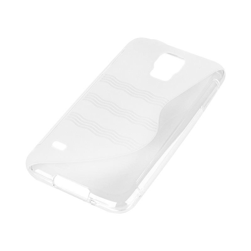 79-326- Genomskinligt fodral till Samsung Galaxy S5 med 'S'-logotypen