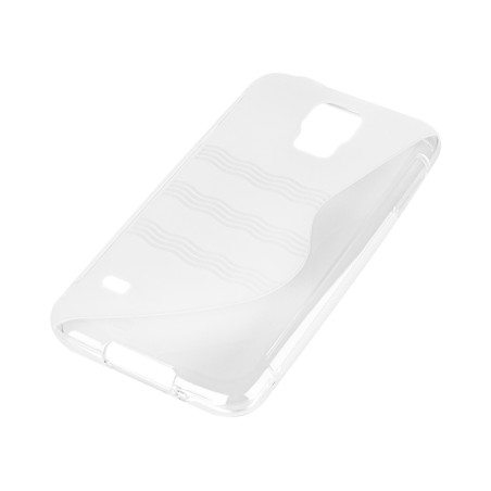 79-326- Genomskinligt fodral till Samsung Galaxy S5 med 'S'-logotypen