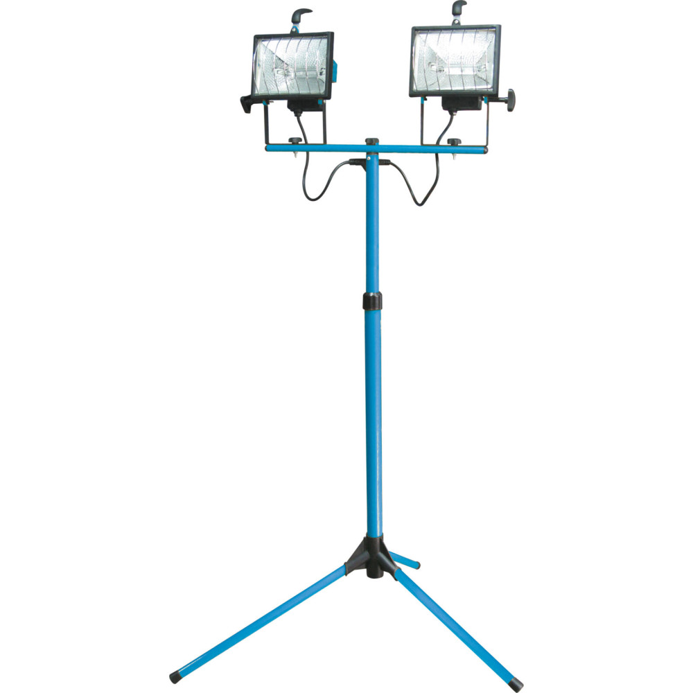 66157 Dubbel halogenlampa på stativ 2x500 W Mega 66157 Dubbel halogenlampa på stativ 2x500 W Mega