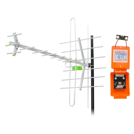 3687- Riktantenn för DVB-T MUX1238 TV-antenn, horisontell + vertikal UHF + vertikal VHF, passivt set Q100. | HandlaSmidigt.se