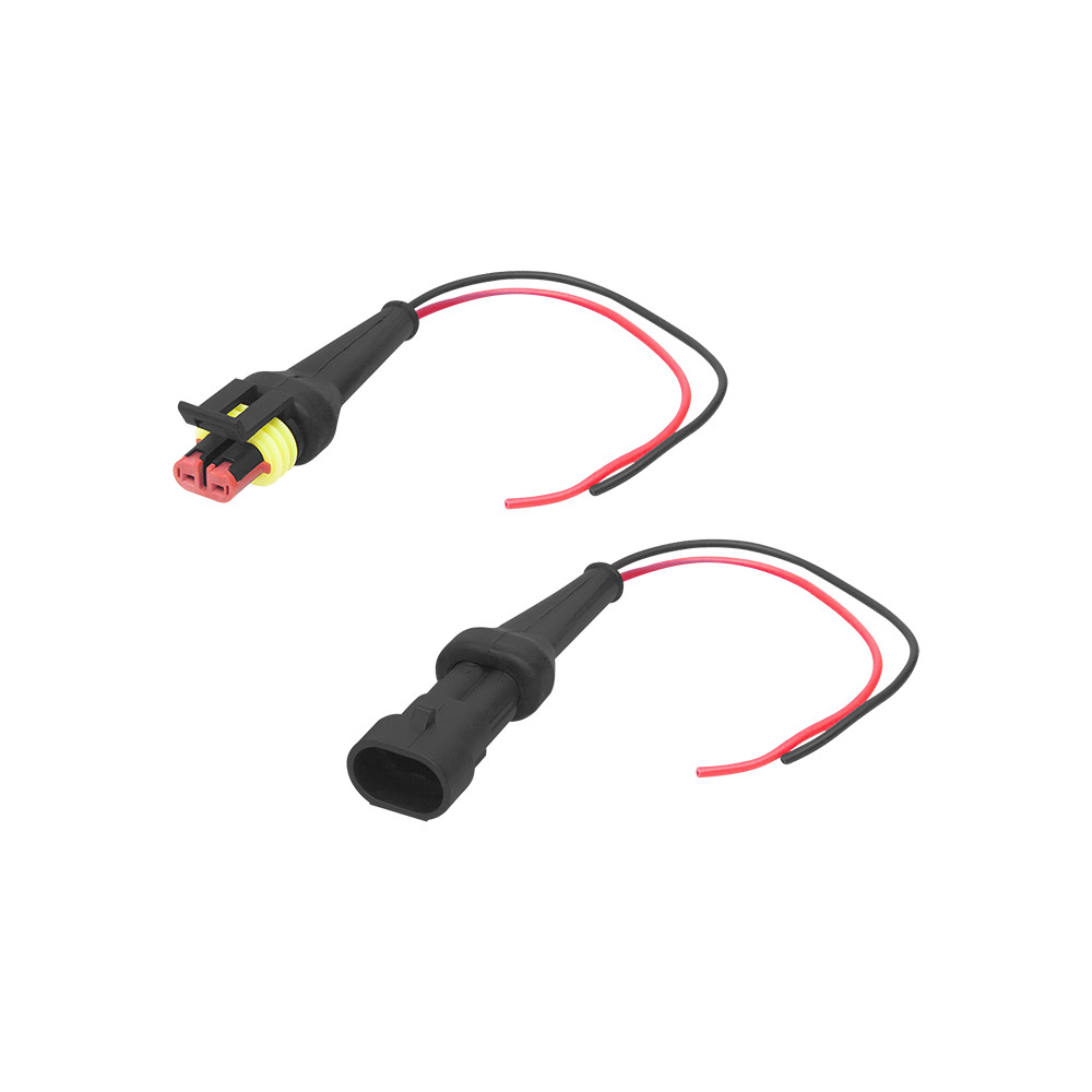 40-807- Vattentät kub med 20 cm kabel oh-2 (uttag och kontakt) komplett 40-807- Vattentät kub med 20 cm kabel oh-2 (uttag och kontakt) komplett