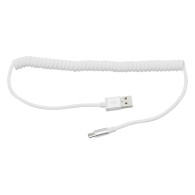 66-104- Przyłącze usb a - micro b 1,5m spirala srebrny blister`