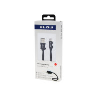 66-112- Przyłącze usb a - micro b 2,0m plecionka czarny blister