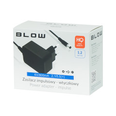 3831 - Impulsströmförsörjning 6V/800mA 2,1/5,5 (+) mini pluggadapter