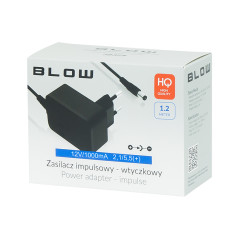 3839 - Impulsströmförsörjning 12v/1000ma 2,1/5,5 (+) pluggtyp