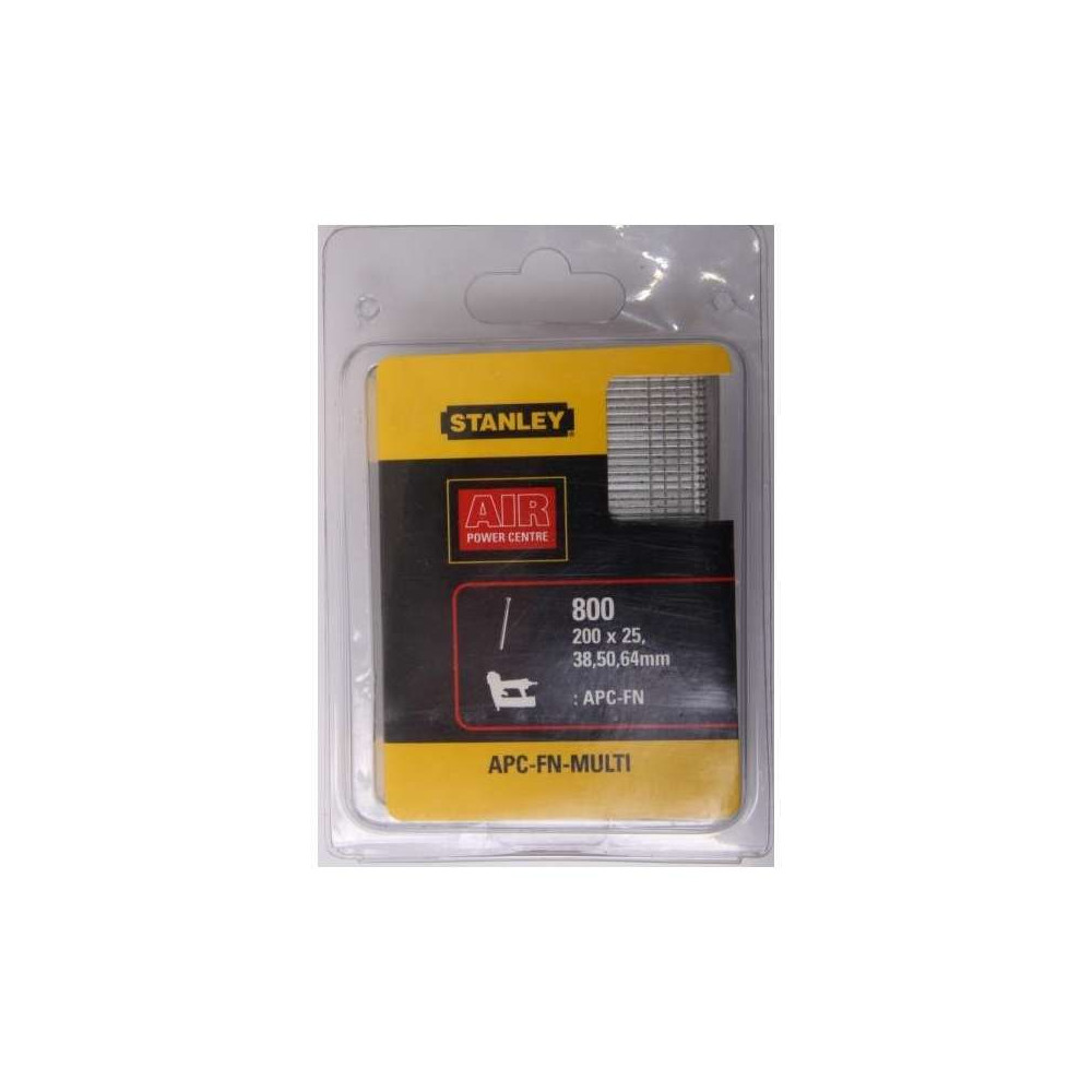 APCFNMUL Spikar - set med 25, 38, 50, 64 mm, 800 stycken, Stanley APCFNMUL Spikar - set med 25, 38, 50, 64 mm, 800 stycken, Stanley