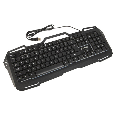 84-214- Tangentbord med LED-bakgrundsbelysning, kallt stål.