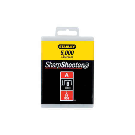 TRA2065T Häftpenna typ A, 3/53/530, 10 mm, 5000 stycken, Stanley 1-TRA206-5T