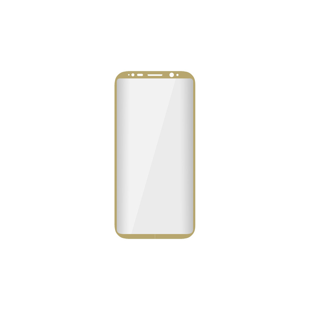 75-272- Härdat 3D-glas för Samsung S8 Plus, guld, böjd guldram. 75-272- Härdat 3D-glas för Samsung S8 Plus, guld, böjd guldram.