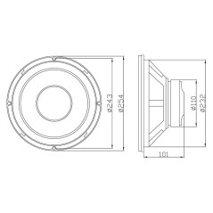 30-553- Högtalare blow b-250 8ohm