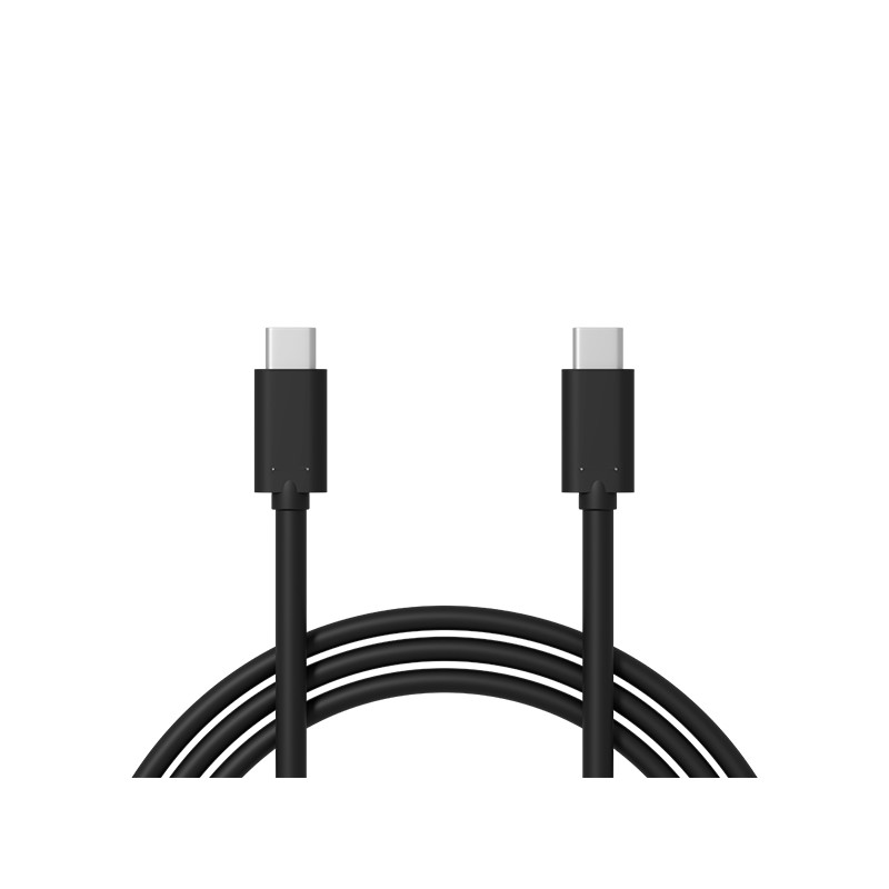 66-118- USB-C till USB-C 3.1 anslutningskabel, 1,0m svart