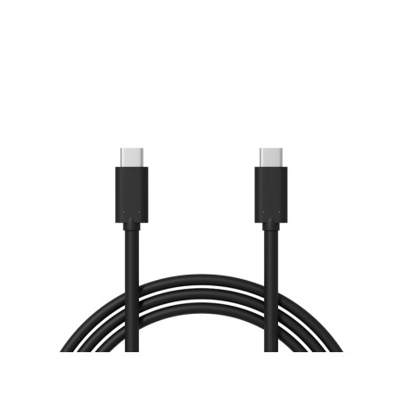 66-118- USB-C till USB-C 3.1 anslutningskabel, 1,0m svart