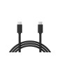 66-118- USB-C till USB-C 3.1 anslutningskabel, 1,0m svart