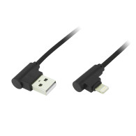 66-119- Przyłącze usb a -iphone  1,0m kątowe blister