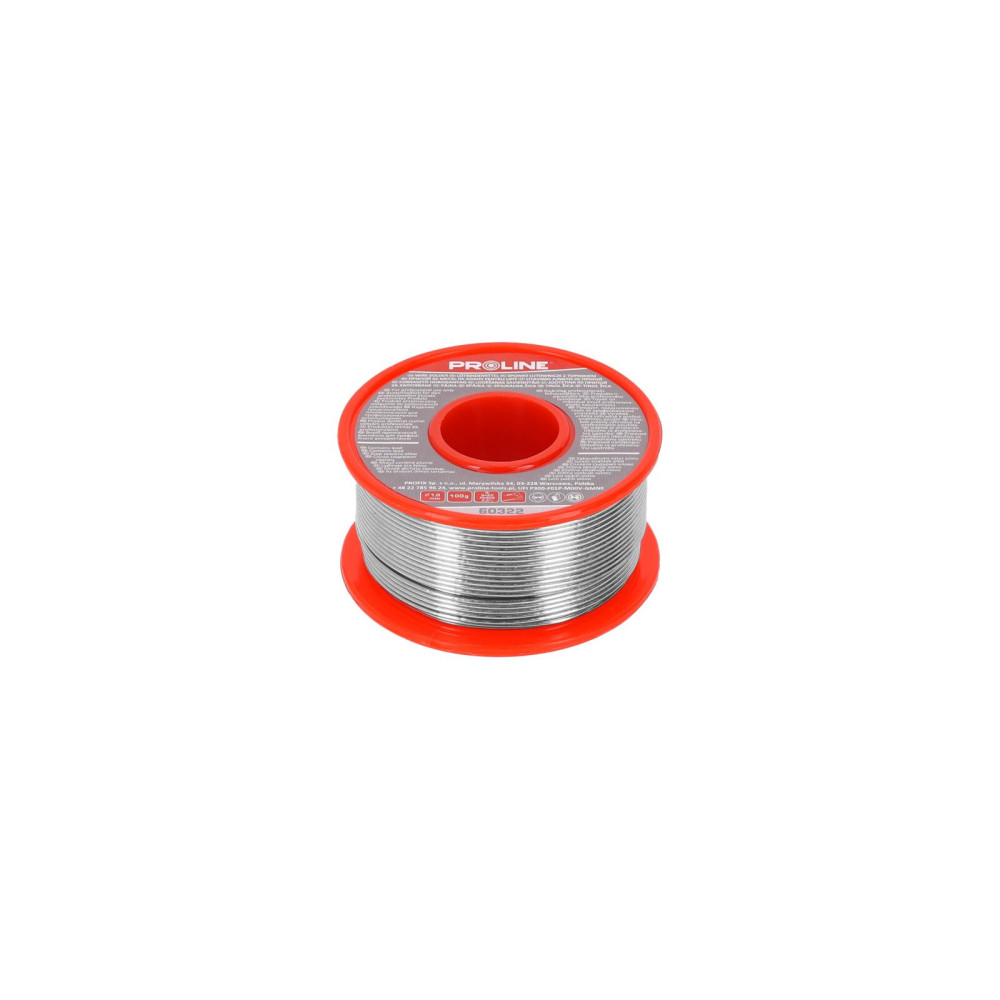 60322 Lödtenn till lödning 1,0 mm rulle 100 g blister 60322 Lödtenn till lödning 1,0 mm rulle 100 g blister
