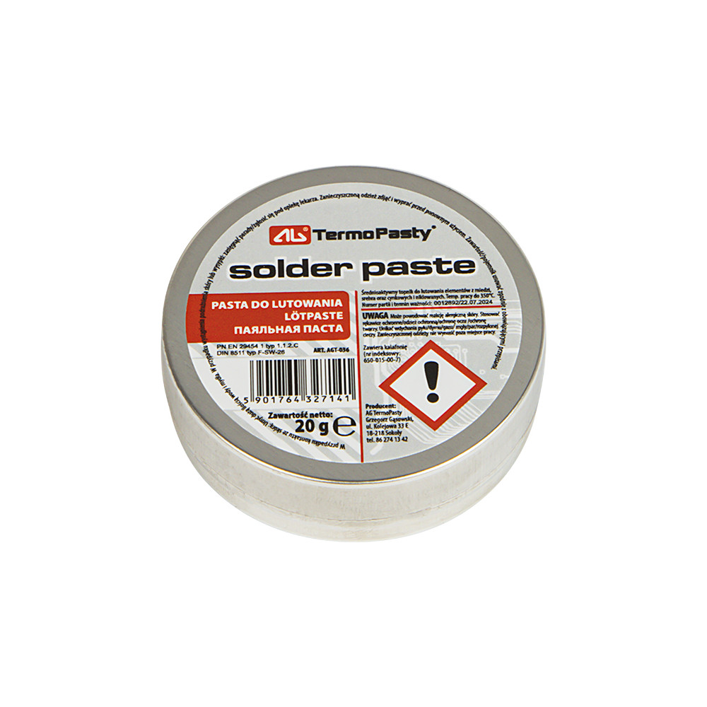 3863- Pasta lutownicza 20g ag 3863- Pasta lutownicza 20g ag