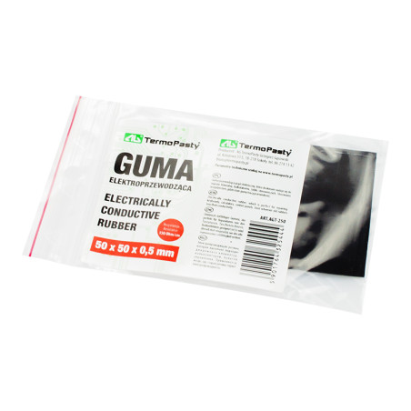 2356 - Ledande elektriskt gummi 50x50x0,5mm ag