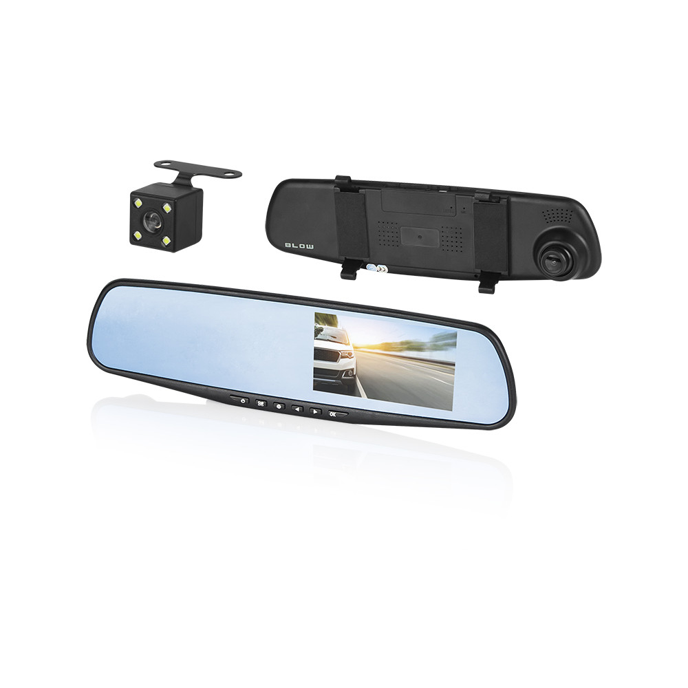 78-528 - Videoinspelare blackbox dvr f600blow backspegel + bakkamera