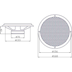 30-807- Högtalare blow wh-1606 6,5' komplett buss