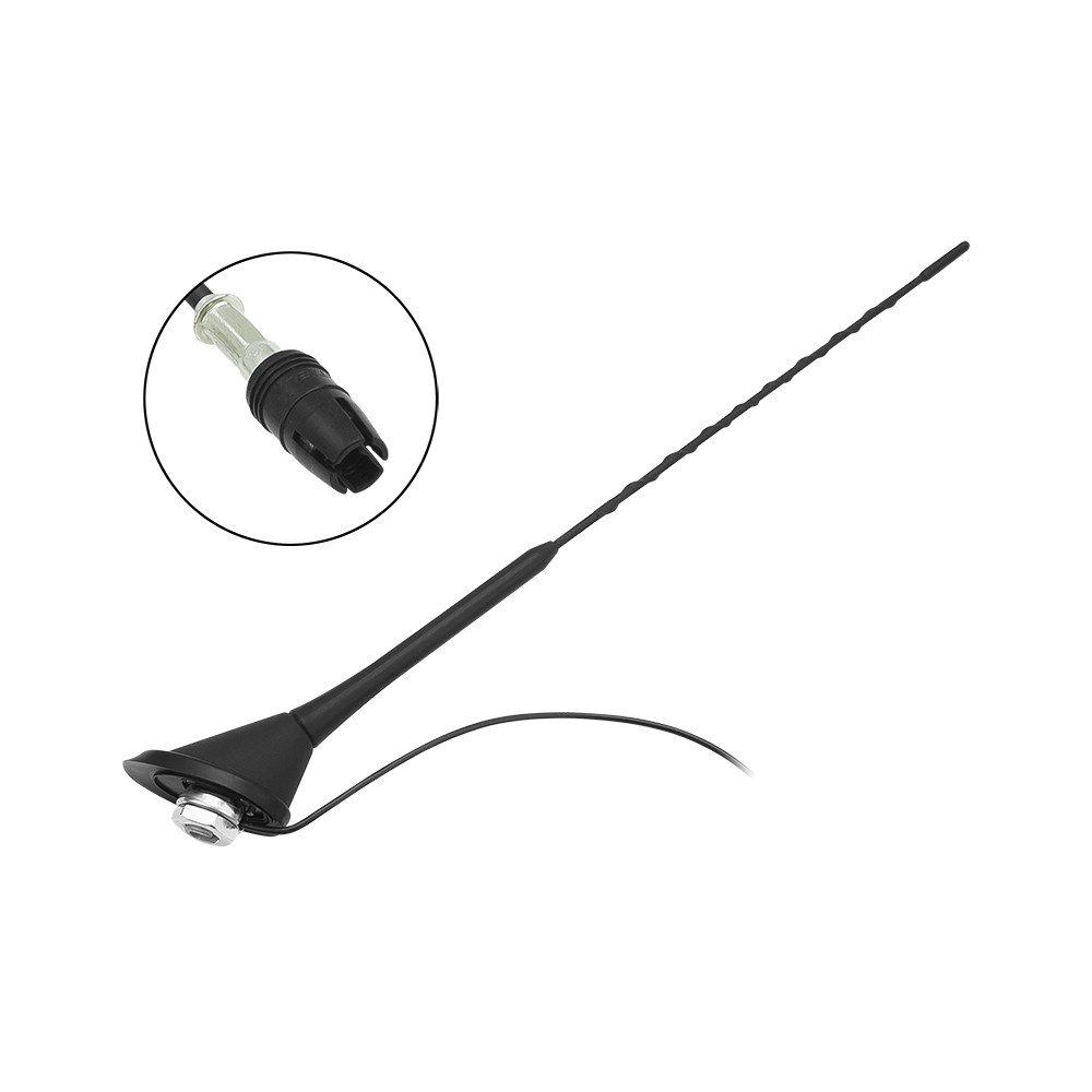22-671- Bilantenn för Fiat-bilar, rå antennmast 40 cm