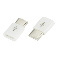 75-797- Adapter USB-kontakt Micro USB-hane USB-C vit