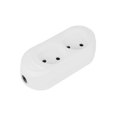 3089- Vägguttag gn-260 2 uttag utan jordning