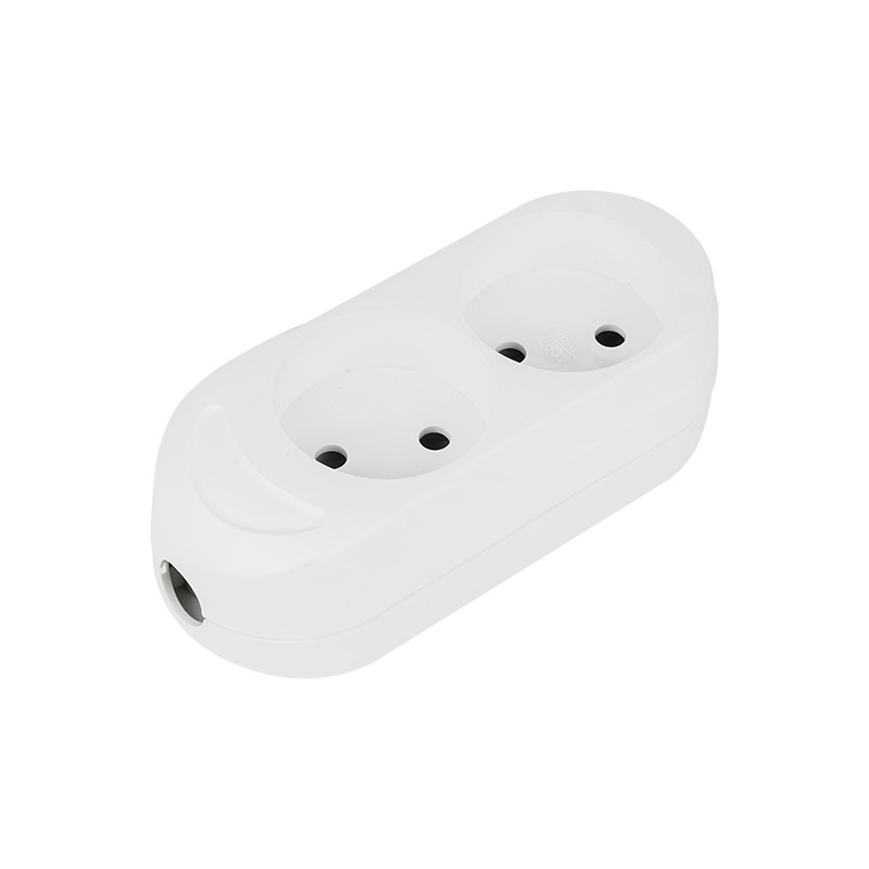 3089- Vägguttag gn-260 2 uttag utan jordning