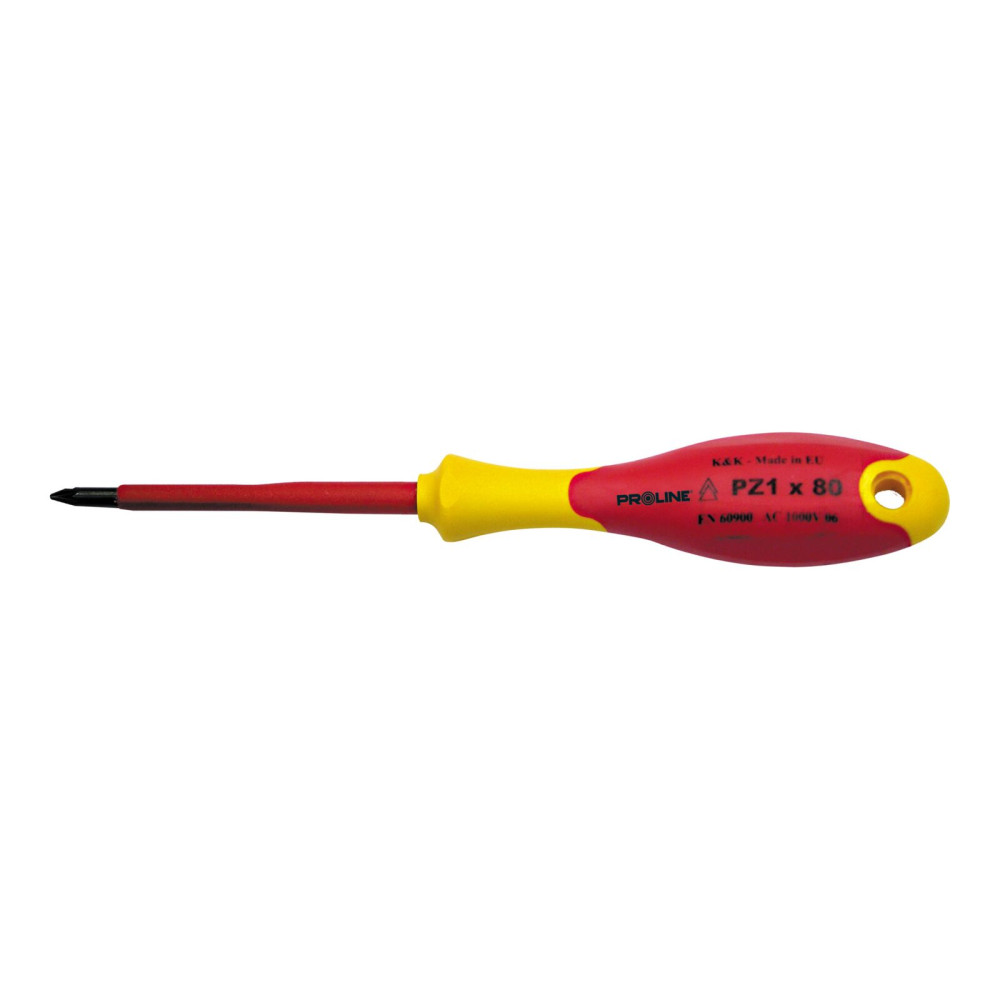 10597 Skruvmejsel 1000V korsformad Pozidriv elektriker PZ2x100 mm, Proline 10597 Skruvmejsel 1000V korsformad Pozidriv elektriker PZ2x100 mm, Proline