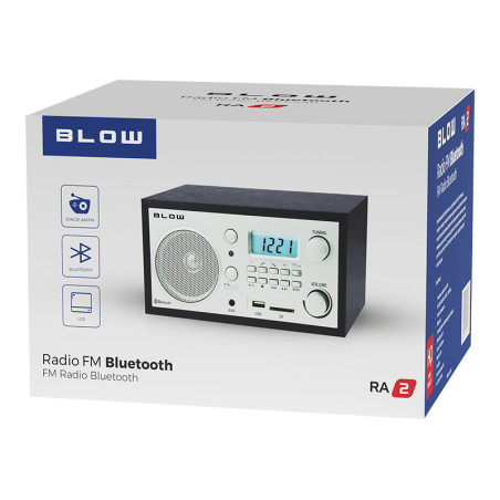 77-531- Bärbar analog FM-radio med Bluetooth-funktion, modell Blow RA2.